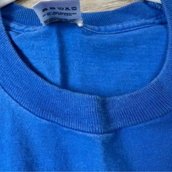 Vintage Blank Fruit Of The Loom T Shirt XL Royal Blue USA Single Stitch FOTL - Picture 2 of 5